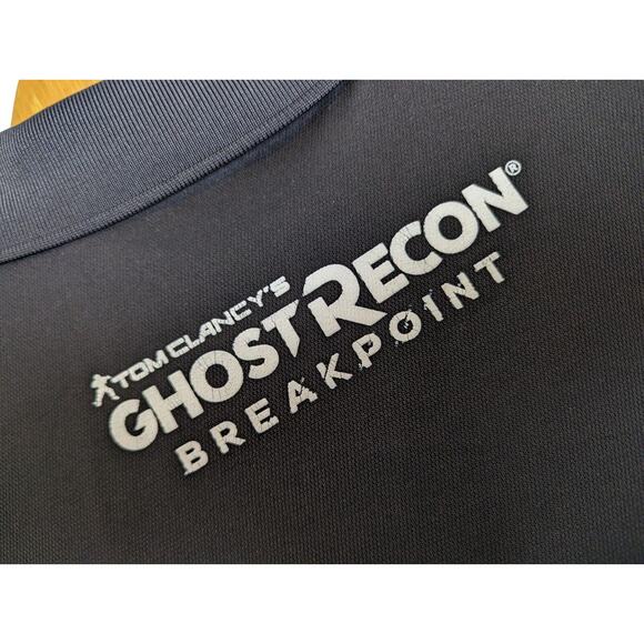 Clique Tom Clancy's Ghost Recon Breakpoint Mens Black Polo Size Large - Preowned - Picture 3 of 4